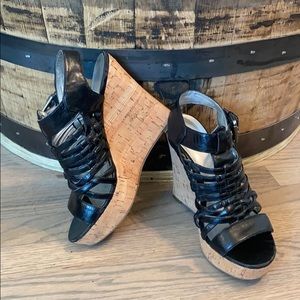 GUESS Cork Wedge Sandals